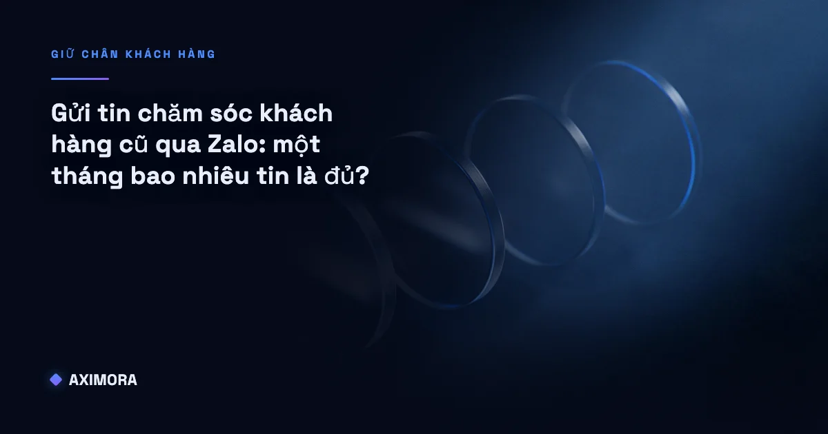 Bảng chi phí minh hoạ gửi tin chăm sóc khách hàng cũ qua Zalo, một tháng bao nhiêu tin là đủ theo đúng hạn mức Broadcast của từng người theo dõi